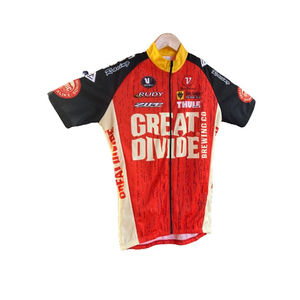 Made in Italy NEW Vermarc Sports Men's Large Red Great Divide Cycling Jersey